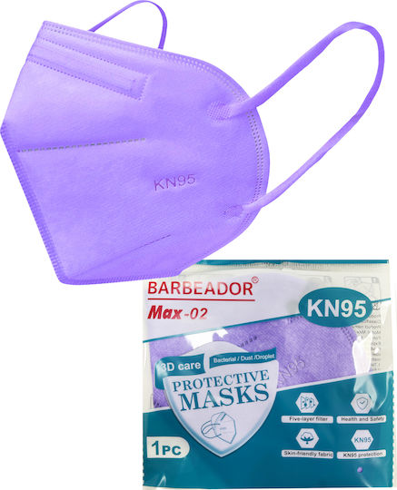 Max Max-02 FFP2 3D Care Protective Mask Protective Mask FFP2 Lilac 20pcs