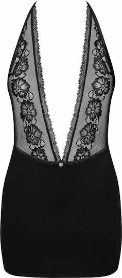Obsessive Canndis Sexy Νυχτικό με Δαντέλα & Διαφάνεια Black