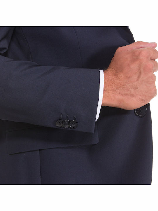 Arti/hesten 212X Winter Men's Groom's Suit with Slim Fit Dark Blue