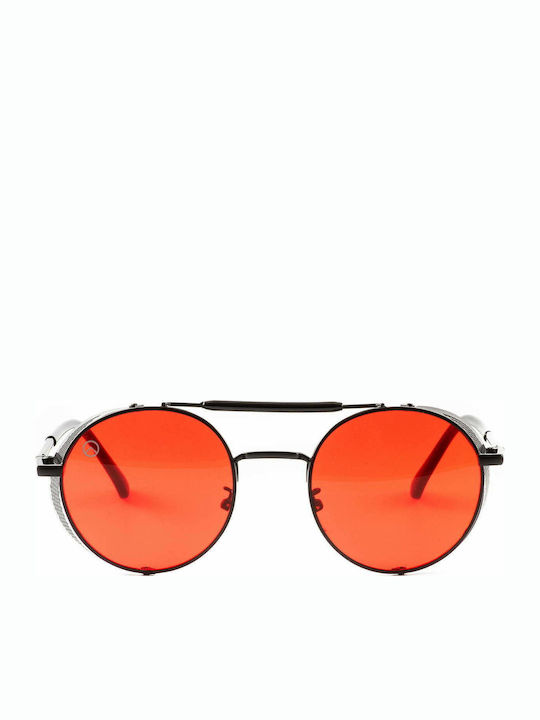 Olympus Sunglasses Achilles Unisex Γυαλιά Ηλίου με Μεταλλικό Σκελετό Red Black 01-001