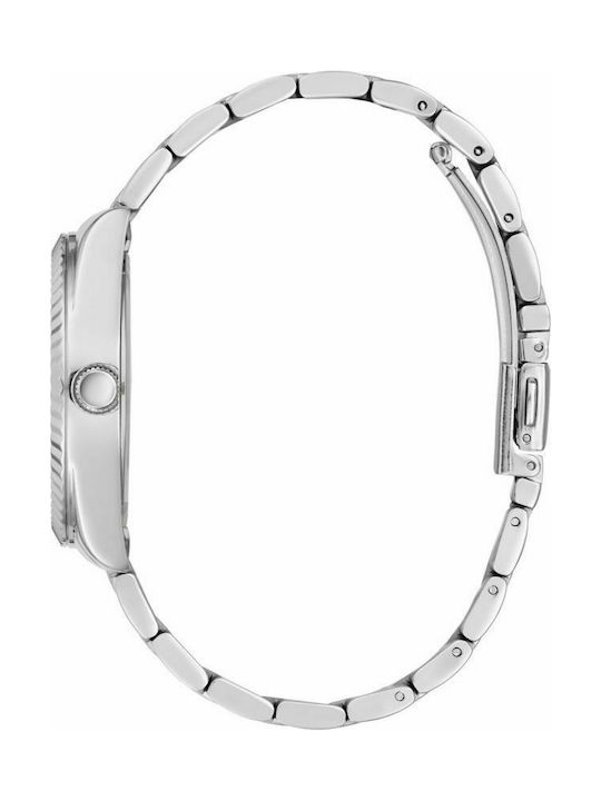 Guess Luna Uhr Chronograph mit Silber Metallarmband