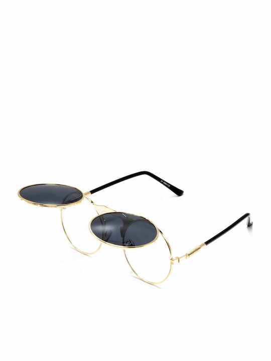 Olympus Sunglasses Amfitrion Sunglasses Χρυσά with Metal Frame & Gray Lens Olympus Sunglasses Amfitrion Sunglasses Χρυσά with Metal Frame & Gray Lens
