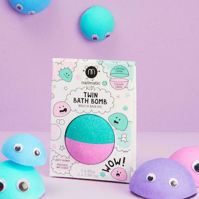 Nailmatic Nailmatic Duo Kids Bath Bombs Pink-Green ΜΑ702ΑΤWΙΝΒ