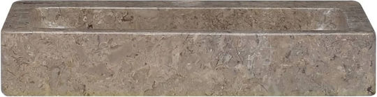 vidaXL Επικαθήμενος Νιπτήρας Πέτρινος 38x24x6.5cm vidaXL Επικαθήμενος Νιπτήρας Πέτρινος 38x24x6.5cm