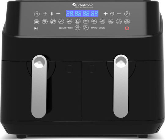 Turbotronic Air Fryer with Double Detachable Bucket 9lt Black TT-DAF5
