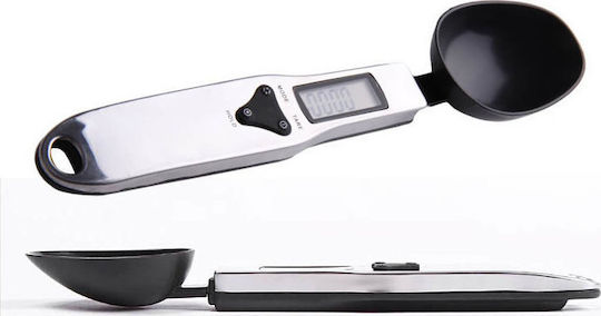 Precision Measuring Spoon with LCD Screen 0 1-500gr Digital Kitchen Scale Spoon 0.1gr/0.5kg White 22844