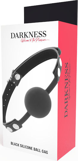 Darkness Ball Silicone Gag with Studs Cagulă în Culoare Negru