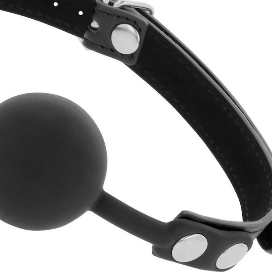 Darkness Ball Silicone Gag with Studs Cagulă în Culoare Negru