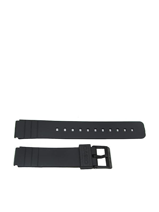 Casio Καουτσούκ Λουράκι Μαύρο 16mm