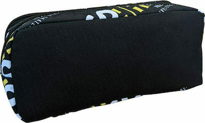 No Fear Pencil Case with 2 Compartments Black