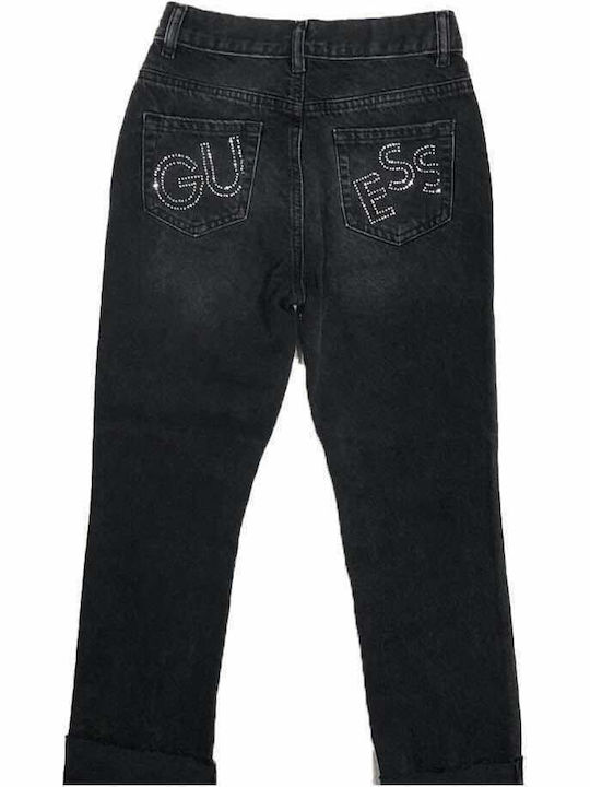 Guess Kids' Denim Pants Black