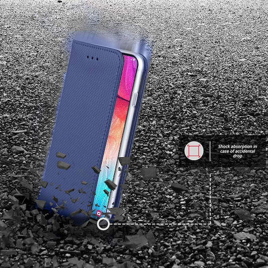 Book Piele artificială Albastru (Galaxy A02s)