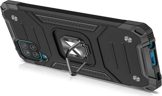 Wozinsky Ring Armor Back Cover Πλαστικό Μαύρο (Galaxy A12)