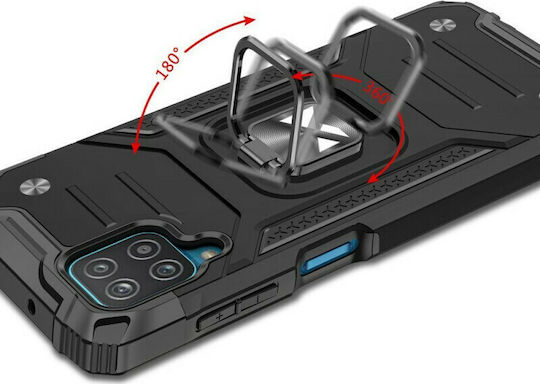 Wozinsky Ring Armor Back Cover Πλαστικό Μαύρο (Galaxy A12)