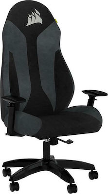 Corsair TC60 Fabric Υφασμάτινη Καρέκλα Gaming με Ρυθμιζόμενα Μπράτσα Μαύρο/Γκρι