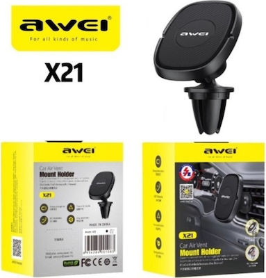 Awei Mobile Phone Holder Car X21 with Magnet Black