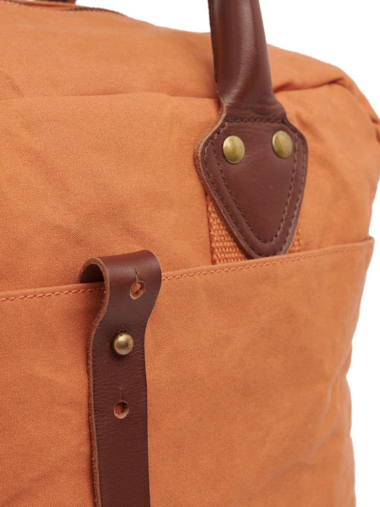 Superdry Military Tasche Schulter / Handheld für Laptop 15.6" in Orange Farbe