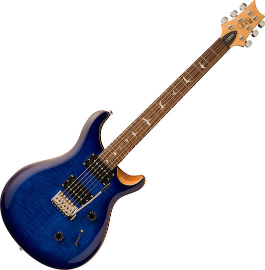 PRS Guitars SE Custom 24 2021 Ηλεκτρική Κιθάρα Double Cut με HH Διάταξη Μαγνητών Faded Blue Burst με Θήκη