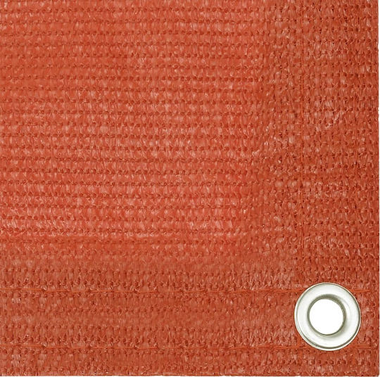 vidaXL Shade Divider Orange With Hoop 0.9x5m 160gr/m² made of HDPE