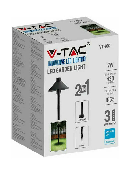 V-TAC V-TAC Outdoor Floor Lamp Small Post 7W with Cold White Light IP65 White