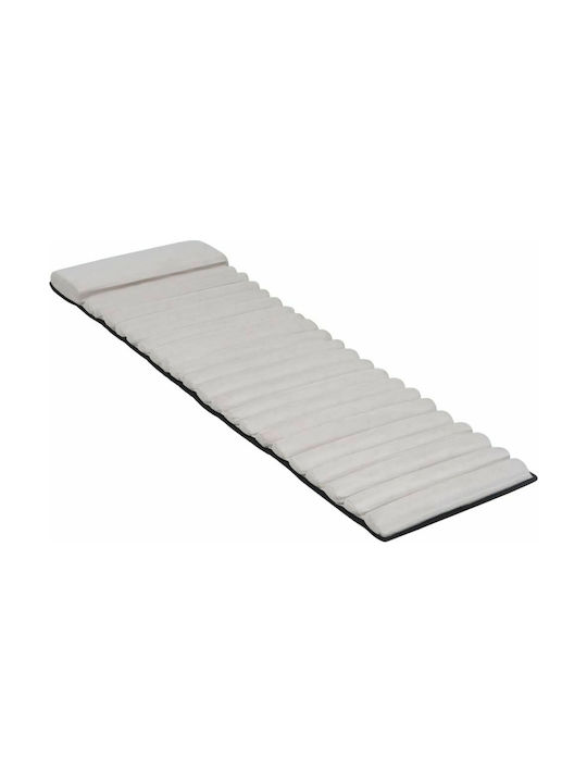 vidaXL Sun Lounger Cushion Cream Swed 165x40.5cm.