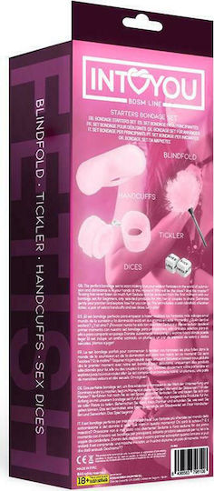 IntoYou BDSM Line Starters Bondage 4 Pieces Set BDSM Kit in Rosa Farbe 4Stück