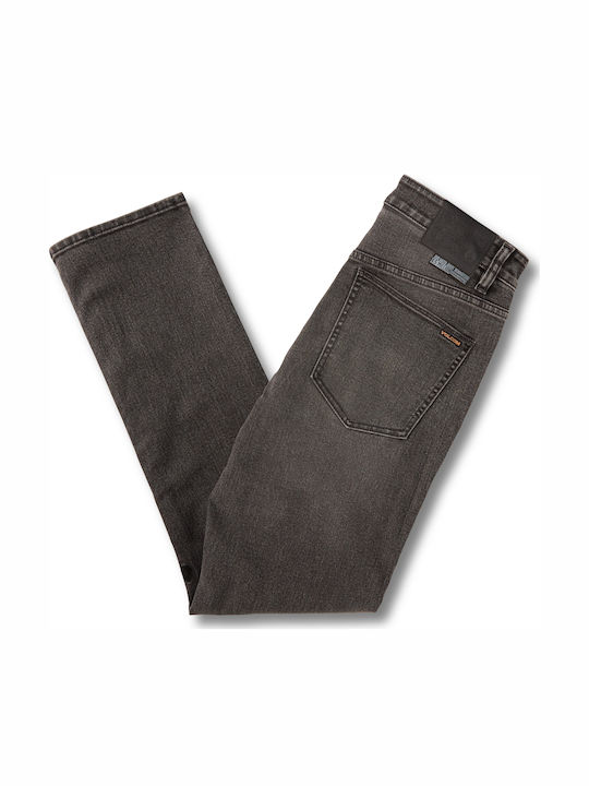 Vorta Men's Jeans Pants with Slim Straight Fit Gray