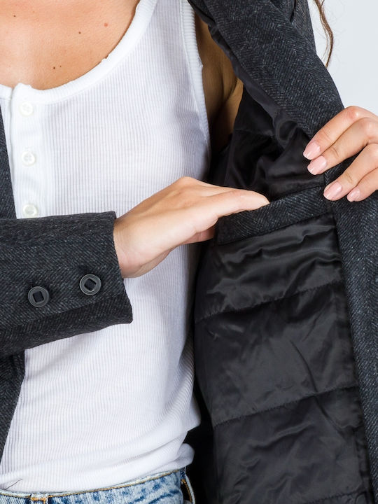 Dayday Women's Heather Grey Coat