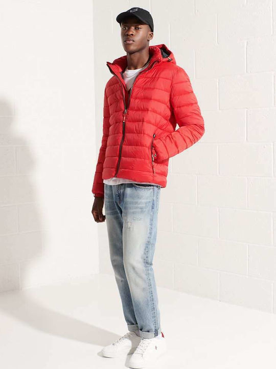 Geci Barbati Classic Fuji Iarna Puffer Roșu