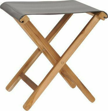 Wooden Teak Stool Dark Grey 2 Pieces 38x38x46cm Wooden Teak Stool Dark Grey 2 Pieces 38x38x46cm
