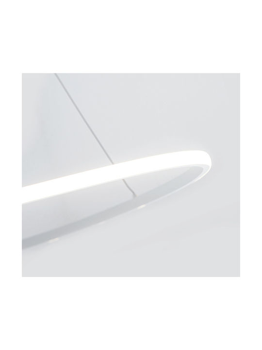 Zambelis Lights Μοντέρνο Κρεμαστό Φωτιστικό σε Λευκό Χρώμα
