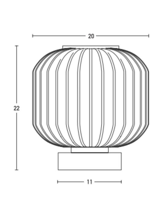 Zambelis Lights Διακοσμητικό Φωτιστικό E27 20x20εκ.