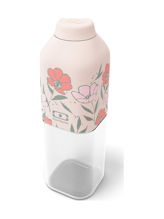 Monbento Positive M Bottiglia Grătare comerciale Plastic con tappo a vite Pink 500ml