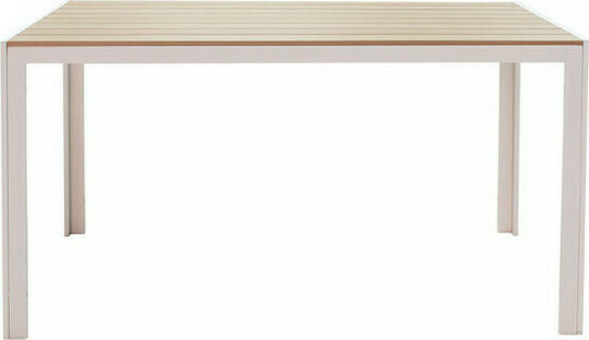 Τραπέζι Nares 140x80x72.5 Φυσικό Τραπέζι Nares 140x80x72.5 Φυσικό