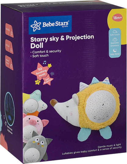 Bebe Stars Παιχνίδι Ύπνου Προβολέας Star από Ύφασμα με Μουσική και Φως για Νεογέννητα