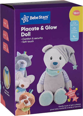 Bebe Stars Sleep Toy Αγκαλίτσας made of Fabric with Music and Light for 0++ Months