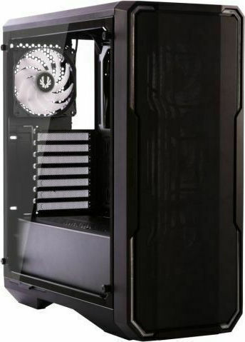 BitFenix Enso Mesh 4ARGB Геймърско бюро Midi Tower Компютърна кутия със страничен прозорец Черен