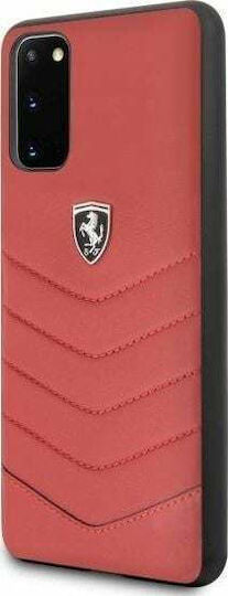 Ferrari Heritage Back Cover Δερμάτινο Κόκκινο (Galaxy S20)