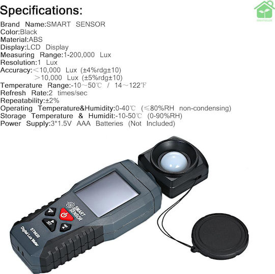 Smart Sensors Photometer 200000 Lux ST9620