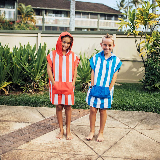 Dock & Bay Mini Kids Beach Poncho Pink 75 x 55cm με Θήκη Μεταφοράς