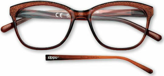 Zippo Women's Reading Glasses +2.00 in Brown color 31Z-PR79-200