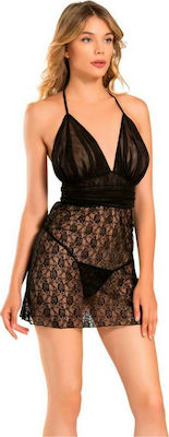 Moongirl 115 Set Babydoll Sexy Negru MG115