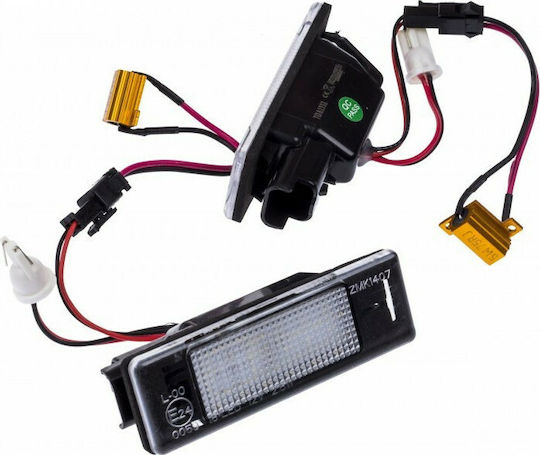 Einparts Светлини За Регистрационната Табела LED Peugeot 106 Citroen Berlingo 2 Бройки