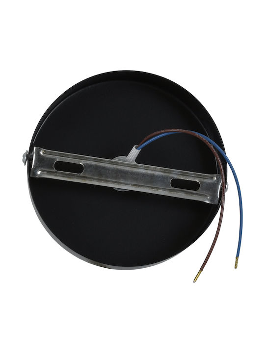 GloboStar Sara Single Spot with Socket E27 in Black Color