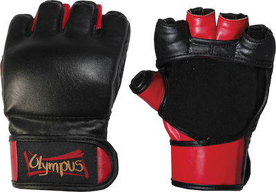 Olympus Sport 4009408 Γάντια ΜΜΑ από Συνθετικό Δέρμα Μαύρα/Κόκκινα
