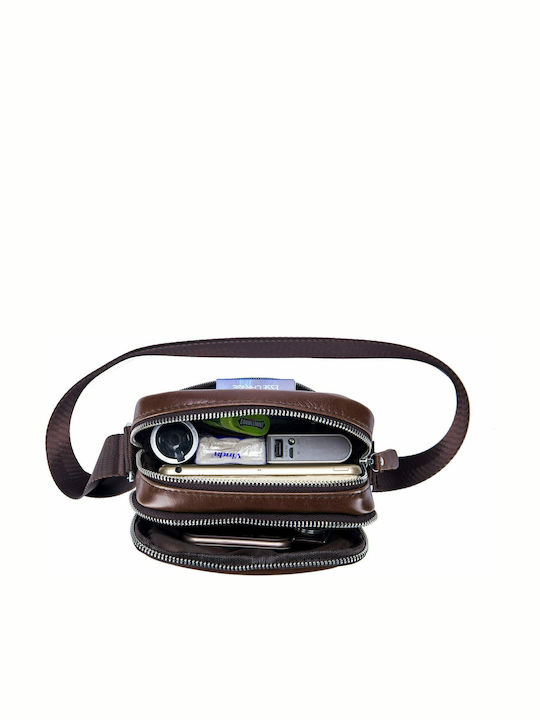 Leather Men's Bag Shoulder / Crossbody Brown