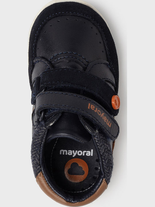 My First Steps Kids Sneakers with Scratch Navy Blue