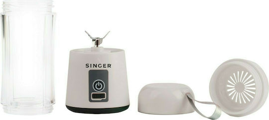 Singer Mixer mit Kunststoffkanäta 380 ml Weiß PB138WH
