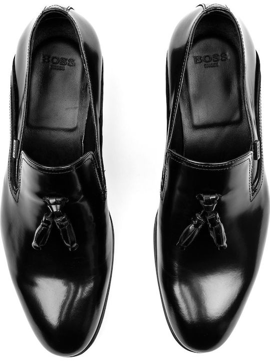 Δερμάτινα Ανδρικά Loafers σε Μαύρο Χρώμα