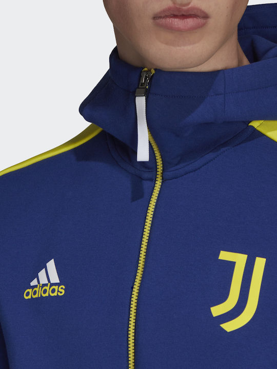 Juventus ZNE Φούτερ με Κουκούλα Μπλε